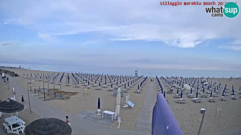 Spiaggia Webcam Villaggio Mare Blu Bibione Pineda