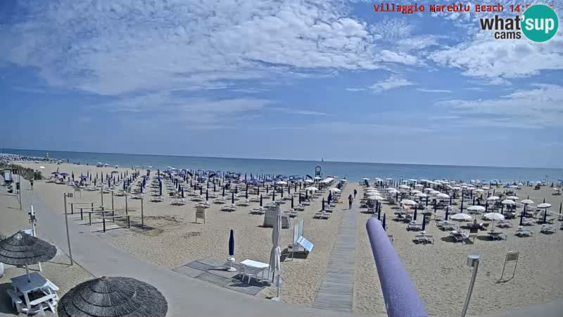 The beach Livecam Villaggio Mare Blu Bibione Pineda – Italy