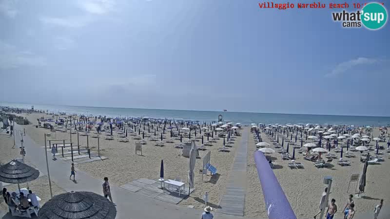 The beach Livecam Villaggio Mare Blu Bibione Pineda – Italy
