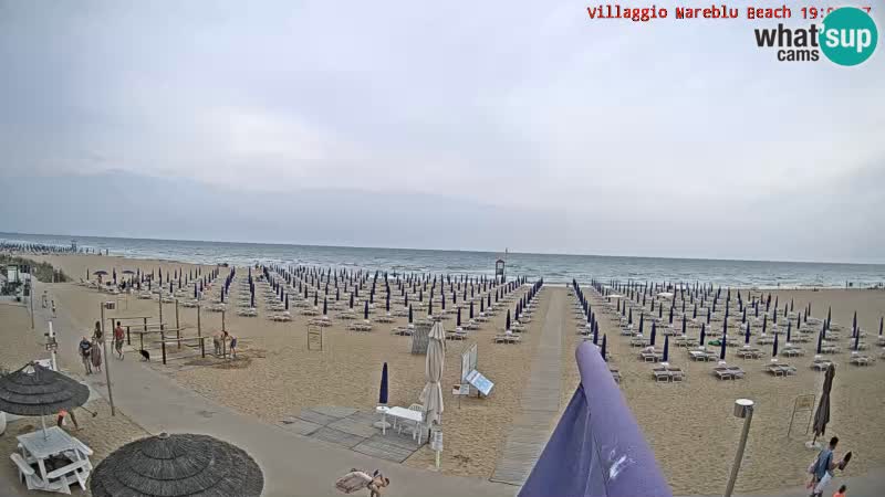 The beach Livecam Villaggio Mare Blu Bibione Pineda – Italy