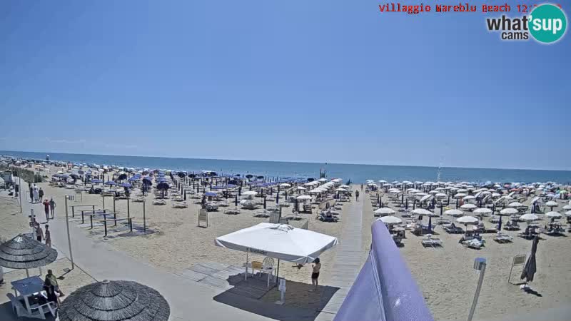 The beach Livecam Villaggio Mare Blu Bibione Pineda – Italy