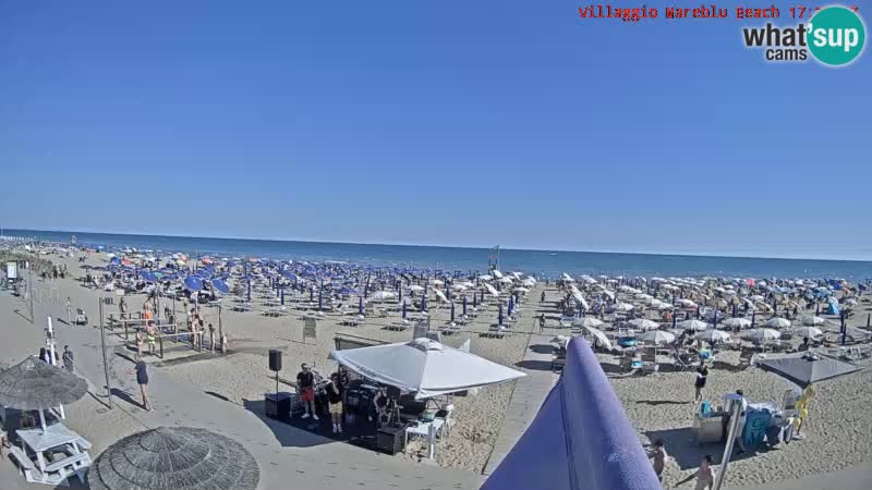 The beach Livecam Villaggio Mare Blu Bibione Pineda – Italy