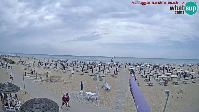 Playa webcam en vivo Villaggio Mare Blu Bibione Pineda – Italia