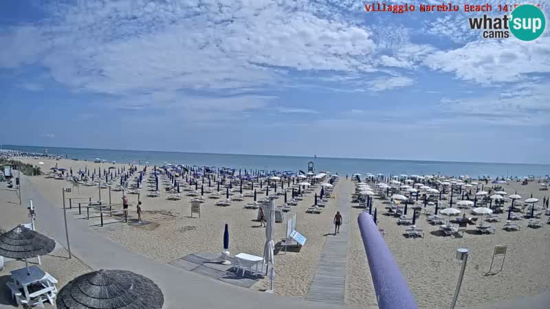 The beach Livecam Villaggio Mare Blu Bibione Pineda – Italy