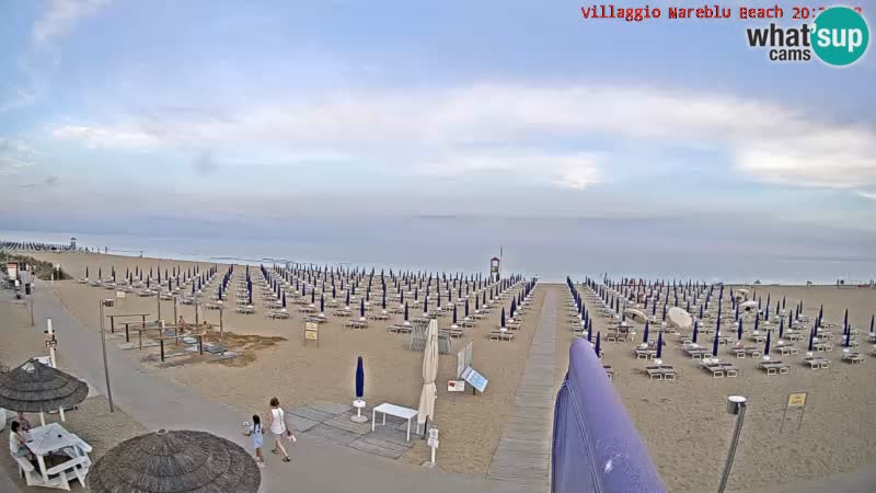 Der Strand Villaggio Mare Blu webcam Bibione Pineda – Italien