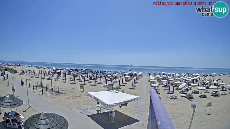 The beach Livecam Villaggio Mare Blu Bibione Pineda – Italy