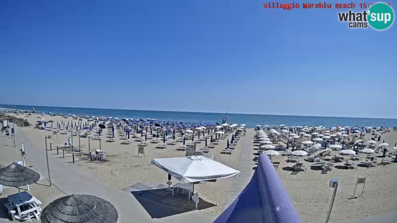 Der Strand Villaggio Mare Blu webcam Bibione Pineda – Italien