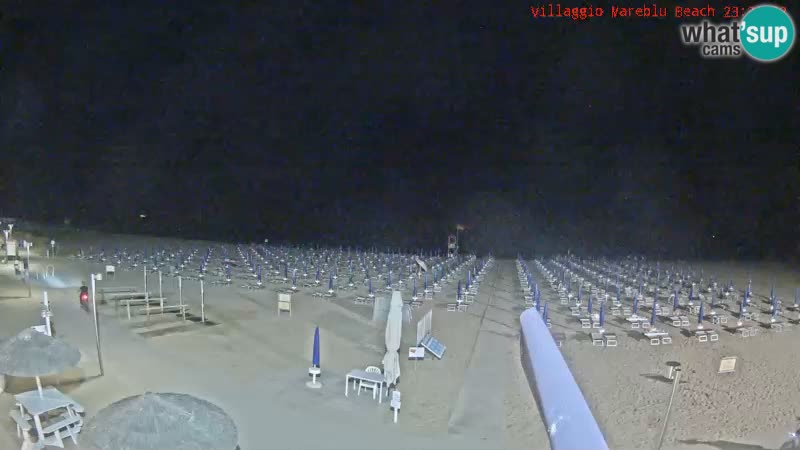 Webcam en direct de la plage Villaggio Mare Blu Bibione Pineda – Italie