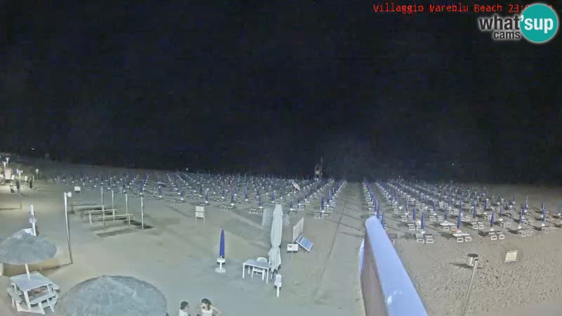 Webcam en direct de la plage Villaggio Mare Blu Bibione Pineda – Italie