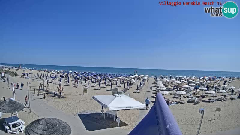 The beach Livecam Villaggio Mare Blu Bibione Pineda – Italy