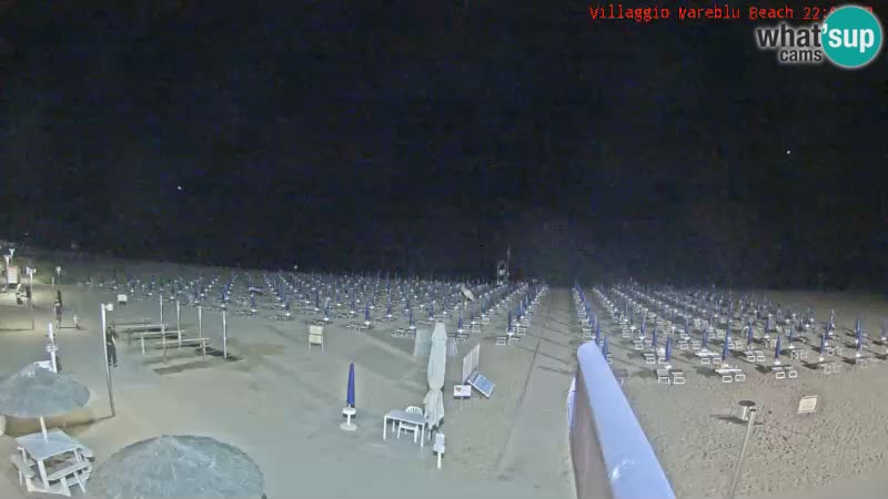 Webcam en direct de la plage Villaggio Mare Blu Bibione Pineda – Italie