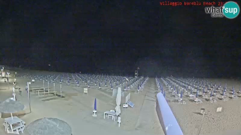 Spiaggia Webcam Villaggio Mare Blu Bibione Pineda