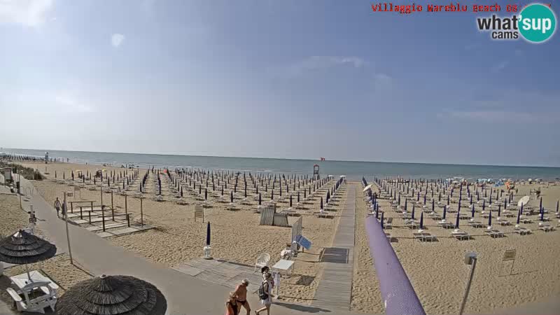 The beach Livecam Villaggio Mare Blu Bibione Pineda – Italy