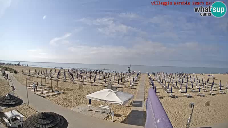 Der Strand Villaggio Mare Blu webcam Bibione Pineda – Italien