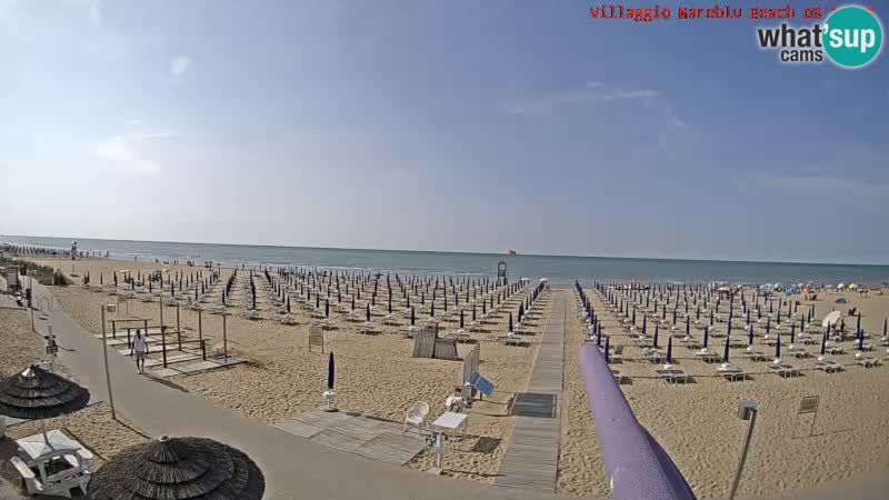 Playa webcam en vivo Villaggio Mare Blu Bibione Pineda – Italia