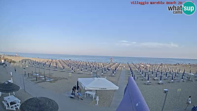 Web kamera uživo na plaži Villaggio Mare Blu Bibione Pineda – Italija