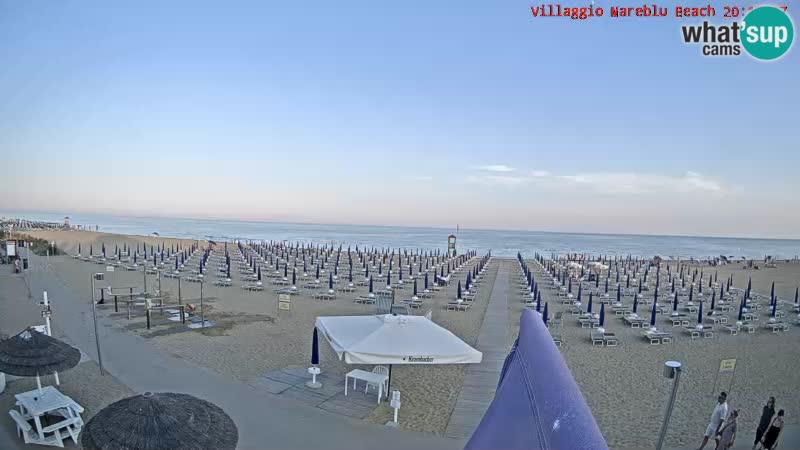 The beach Livecam Villaggio Mare Blu Bibione Pineda – Italy