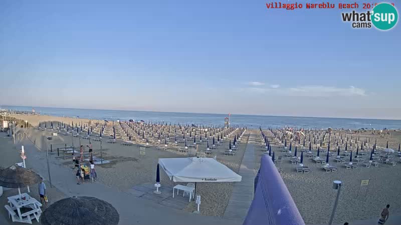 Der Strand Villaggio Mare Blu webcam Bibione Pineda – Italien