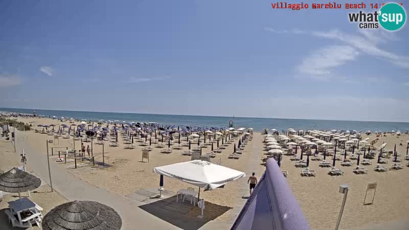 Der Strand Villaggio Mare Blu webcam Bibione Pineda – Italien
