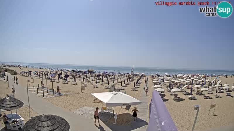 The beach Livecam Villaggio Mare Blu Bibione Pineda – Italy