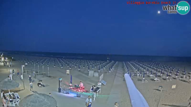 Web kamera uživo na plaži Villaggio Mare Blu Bibione Pineda – Italija