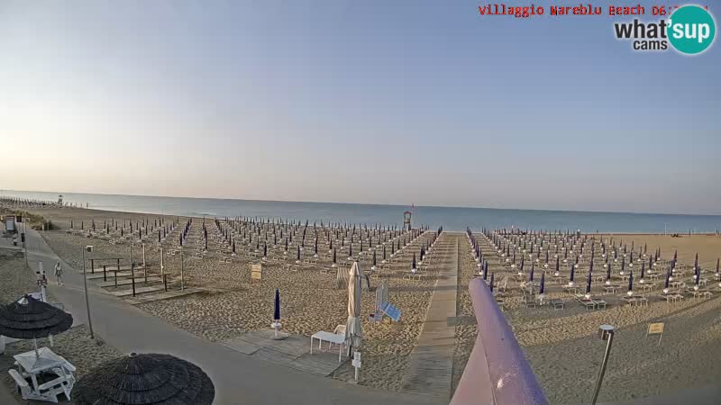 The beach Livecam Villaggio Mare Blu Bibione Pineda – Italy