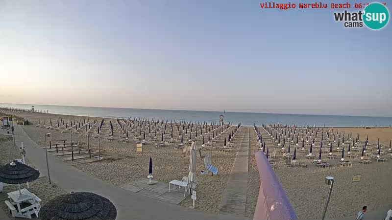 Der Strand Villaggio Mare Blu webcam Bibione Pineda – Italien