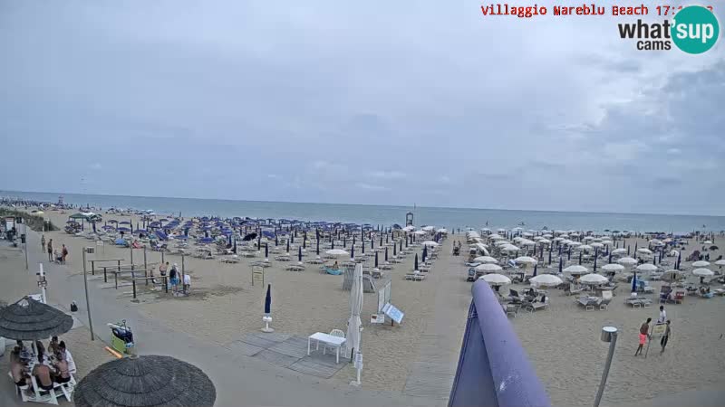 The beach Livecam Villaggio Mare Blu Bibione Pineda – Italy