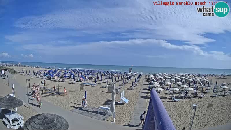 Der Strand Villaggio Mare Blu webcam Bibione Pineda – Italien