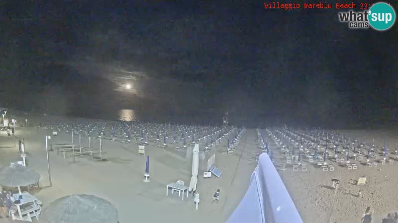 Webcam en direct de la plage Villaggio Mare Blu Bibione Pineda – Italie