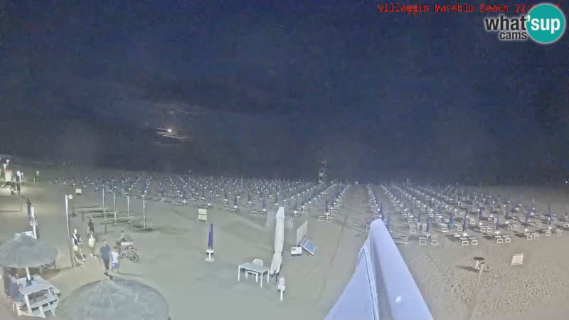 Web kamera uživo na plaži Villaggio Mare Blu Bibione Pineda – Italija