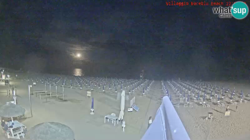 Spletna kamera na plaži v živo Villaggio Mare Blu Bibione Pineda – Italija