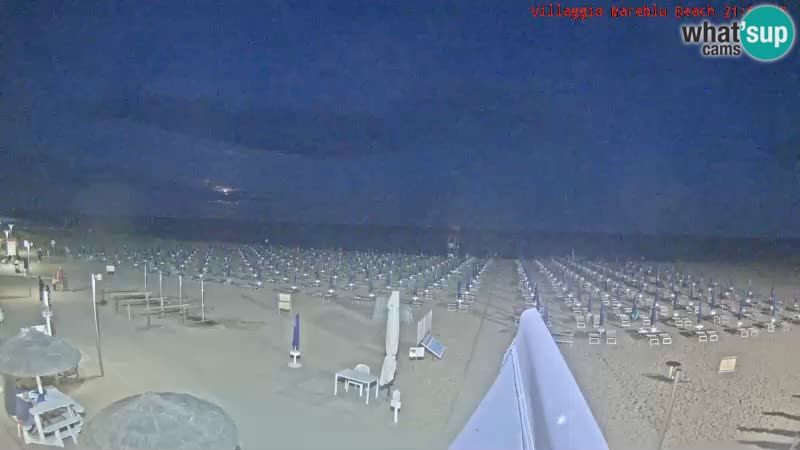 Playa webcam en vivo Villaggio Mare Blu Bibione Pineda – Italia