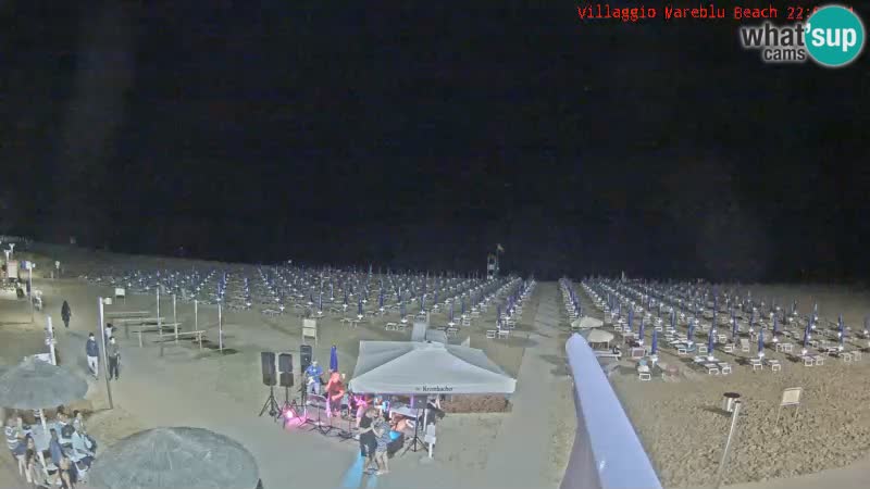 Spiaggia Webcam Villaggio Mare Blu Bibione Pineda