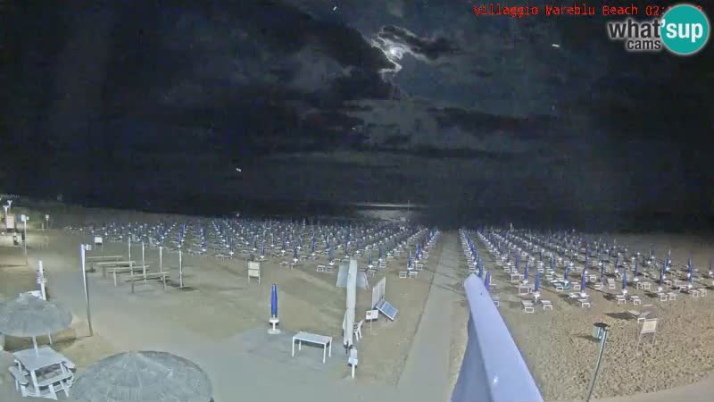 Playa webcam en vivo Villaggio Mare Blu Bibione Pineda – Italia