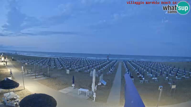Spiaggia Webcam Villaggio Mare Blu Bibione Pineda