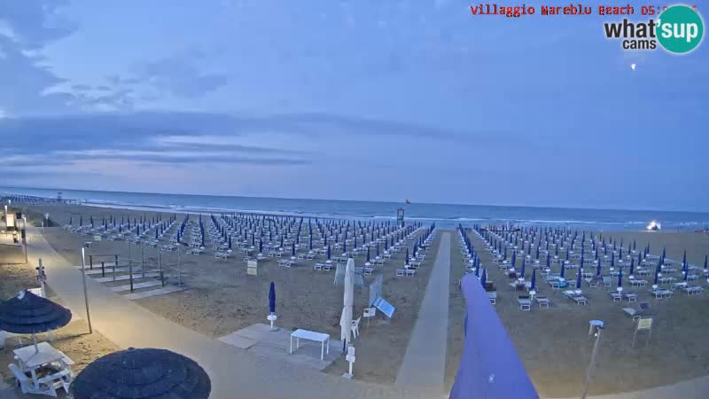 Spiaggia Webcam Villaggio Mare Blu Bibione Pineda