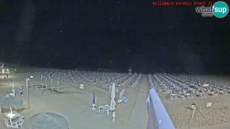 Spletna kamera na plaži v živo Villaggio Mare Blu Bibione Pineda – Italija