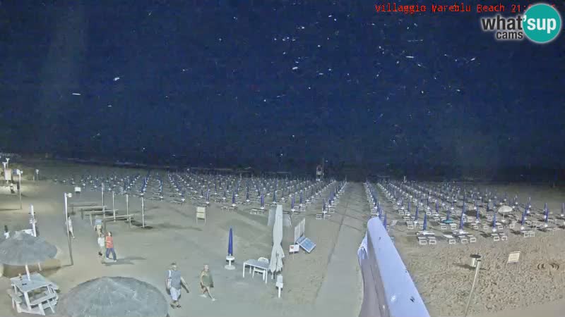 Playa webcam en vivo Villaggio Mare Blu Bibione Pineda – Italia