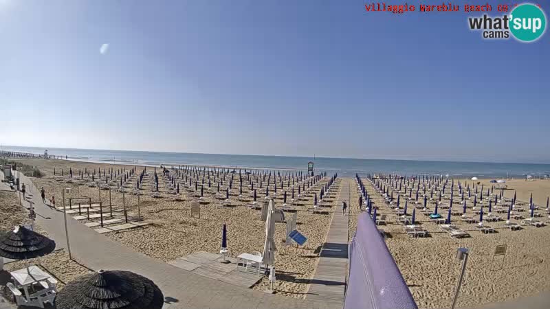 The beach Livecam Villaggio Mare Blu Bibione Pineda – Italy