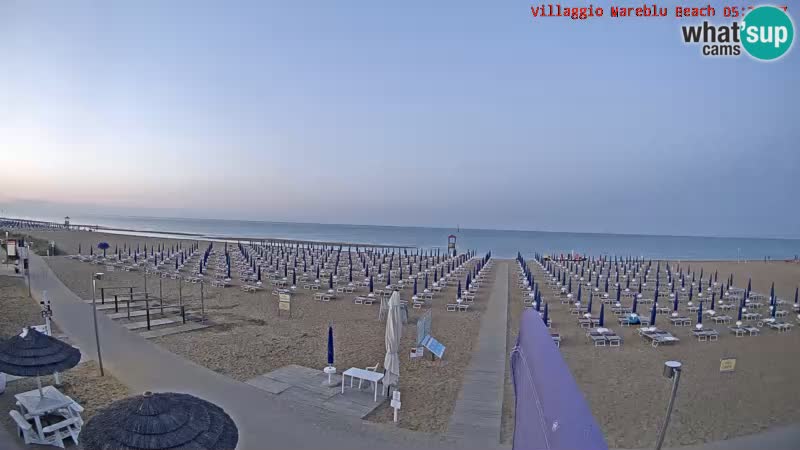The beach Livecam Villaggio Mare Blu Bibione Pineda – Italy