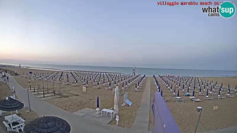 The beach Livecam Villaggio Mare Blu Bibione Pineda – Italy