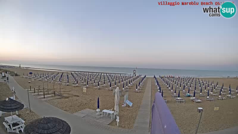 Spiaggia Webcam Villaggio Mare Blu Bibione Pineda