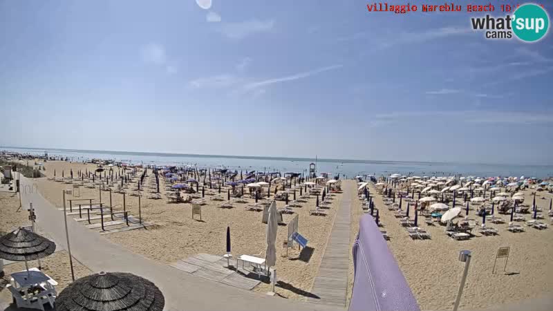 The beach Livecam Villaggio Mare Blu Bibione Pineda – Italy