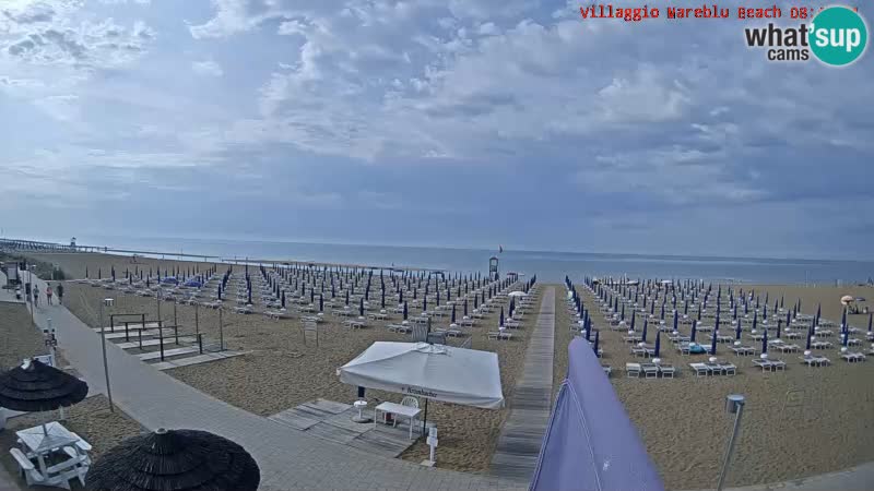 The beach Livecam Villaggio Mare Blu Bibione Pineda – Italy