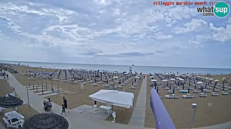 The beach Livecam Villaggio Mare Blu Bibione Pineda – Italy