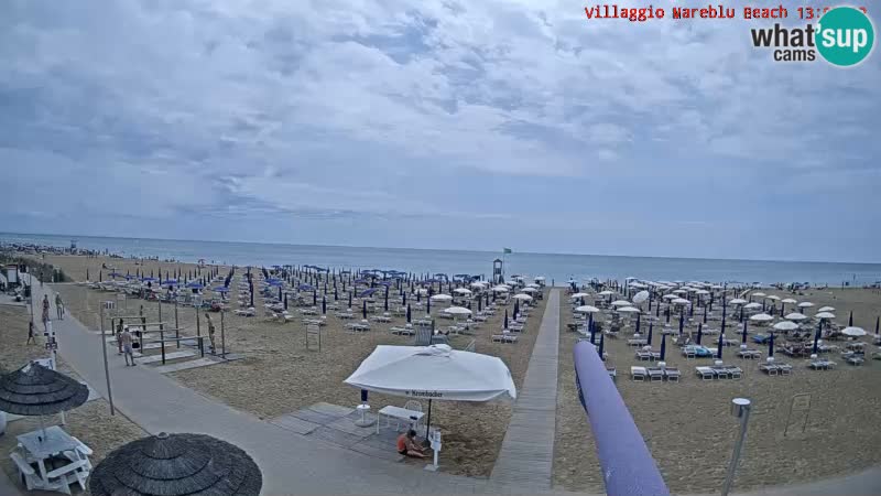 Spiaggia Webcam Villaggio Mare Blu Bibione Pineda