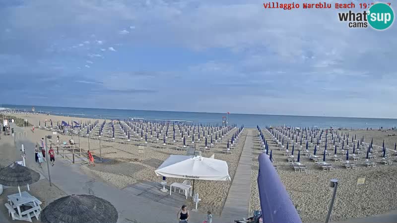 The beach Livecam Villaggio Mare Blu Bibione Pineda – Italy
