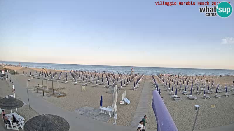 Spiaggia Webcam Villaggio Mare Blu Bibione Pineda