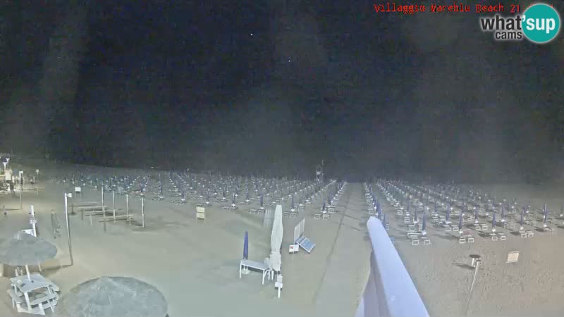 Webcam en direct de la plage Villaggio Mare Blu Bibione Pineda – Italie